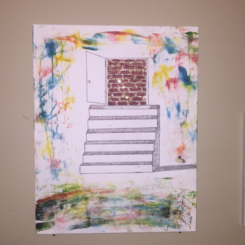 original hippie trippy painting